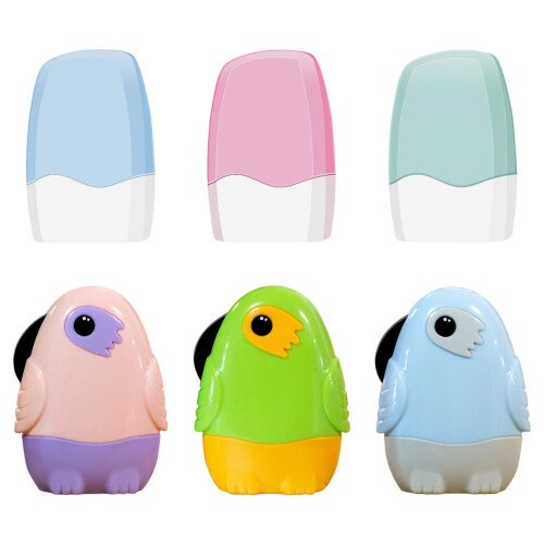 Ergonomic Package Cutter Roller Inkless Cover-Woodpecker blue 1