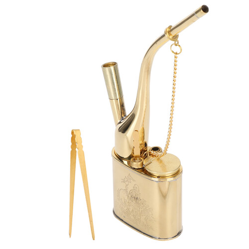 Portable Metal Water Pipe 901 - Vintage Style Dual Function Design 1