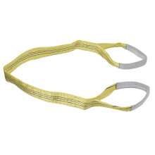 3T Schwerlast-Flachhakenhebegurtung 75mm breites PES-Gurtband - 2m Länge