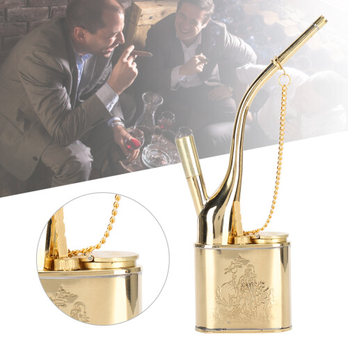 Portable Metal Water Pipe 901 - Vintage Style Dual Function Design 2