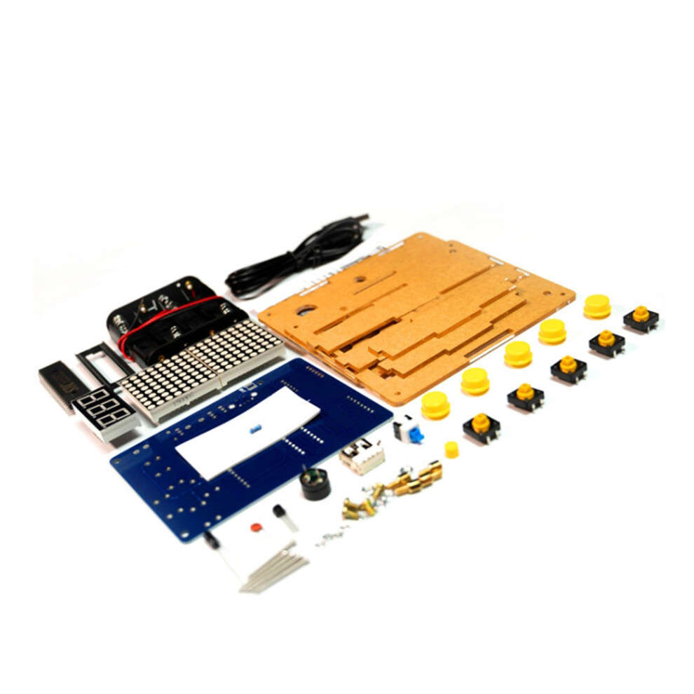 (BulkShell) DIY Electronic Parts HU-001 With Four Games Box For Flying Pixel Game