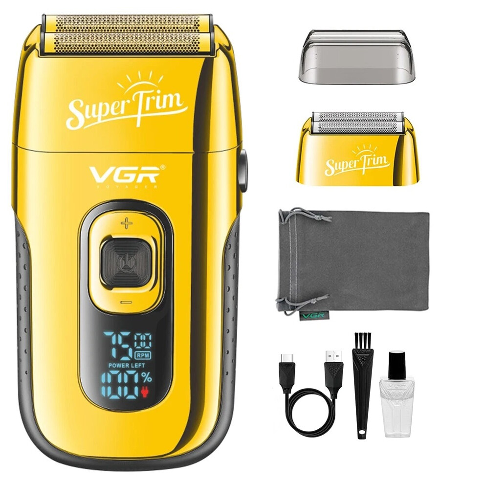 VGR Electric Razor Foil Shaver Men Cordless Shaving Machine Skin Fade Barber Kit