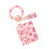 Porte-clés bohème élégant avec détails perlés,-rose clair 1