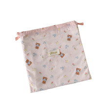 Petite trousse de maquillage Ă cordon de serrage,-Rose grand