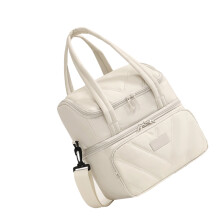 Sac à déjeuner thermique isolé à Double couche, sac à main-Beige