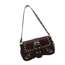 Sacs à main à bandoulière pour femmes, sac à bandoulière-Café