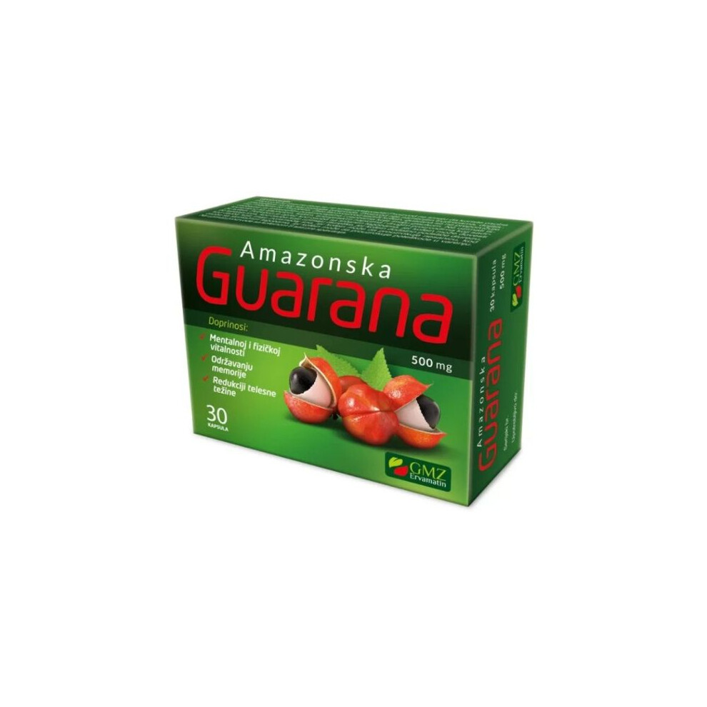 Alpha-Herb Amazon Guarana 500 Mg 30 Capsules