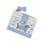 Vrouwen Kleine Compacte Portefeuilles Pu Lederen-blauw en wit 1