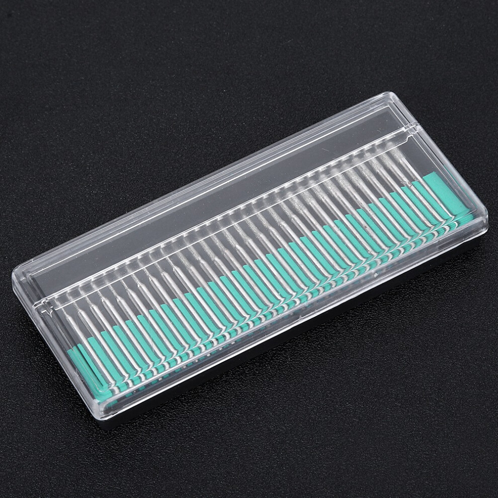 30Pc Diamond Needle Sanding Tool Set, 1/2/3Mm Cylindrical Head 9391361885308