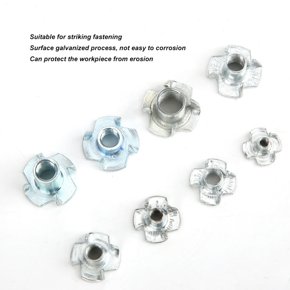 Furniture Connecting Nuts 135Pcs Carbon Steel Four Claw Assortment Kit 6941361885858