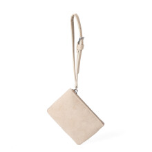 Draagbare portemonnee Moderne suède constructie-Beige