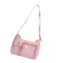 Itabag Schoudertas voor Anime Display Pin DisplayCrossbody-Roze