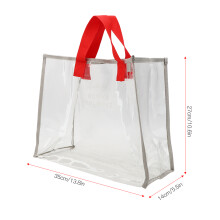 Outdoor durchsichtige wasserdichte PVC-Strandtasche tragbare Kleidungsaufbewahrungstasche