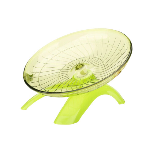 Strong Dish Hamster Wheel Easy to Clean Plastic-Matcha Green