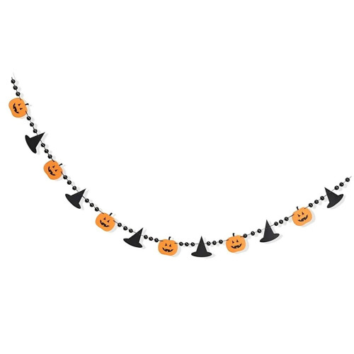Customizable Halloween Felt Bunting Festival Wall-Style1