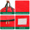 Traditional Color Holiday Wreath Storage Bag Durable PE-M 5