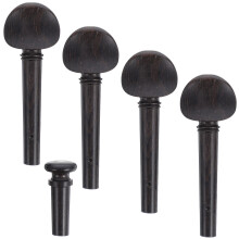 Set Geigenstimmschrauben Mit Saitenhalter Und Endpin Für 4/4