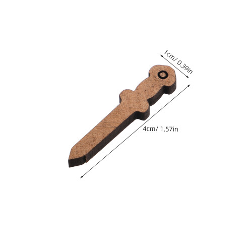 50 Holzschnitzerei Anhänger DIY Zubehör Form 2