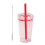 Strong Protan Coffee Cup Impermeable Straw Lid For Outdoor-Red 1