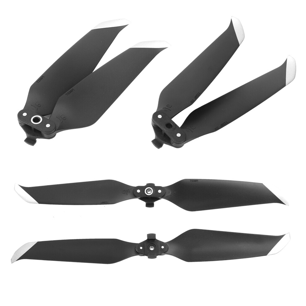 Low Noise Quick Release Propellers For Mavic Air 2 Drone Edge (4Pcs) Black/Silver 4601361889790