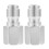 2 RVS Snelkoppeling Adapter 3/8'' Mannelijk Voor Hogedrukslang 1