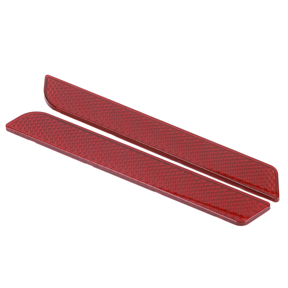 Bike Saddlebag Reflector Cover Small Safety Warning Fit Touring Flt Flht Flhr 8781361891187
