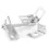 2pcs Chrome Throttle Cable Bracket Kickdown for Chevy SBC BBC Mopar 3
