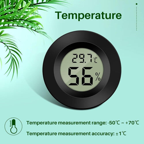 Ψηφιακή οθόνη LCD για έλεγχο υγρασίας εσωτερικού χώρου, θερμόμετρο μετατροπής 2