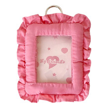 Dekorativer Mini-Fotokissenhalter mit Haken zur-Hot Pink