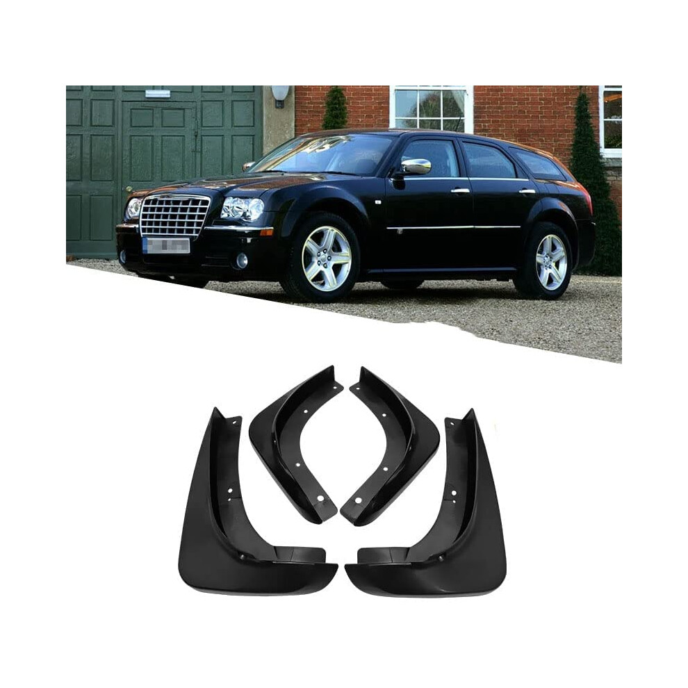 4Pcs Car Mudguards Mud Flaps, For Chrysler 300C 2006-2012 Mudflap Set Splash Guard Front Rear Mud Fender Accessories 9105992106172
