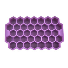 Hexagonale ijsblokjesvormen in prismavorm, herbruikbaar en BPA-vrij siliconen, gemakkelijk te lossen voor de vriezer, perfect voor whisky, tequila en