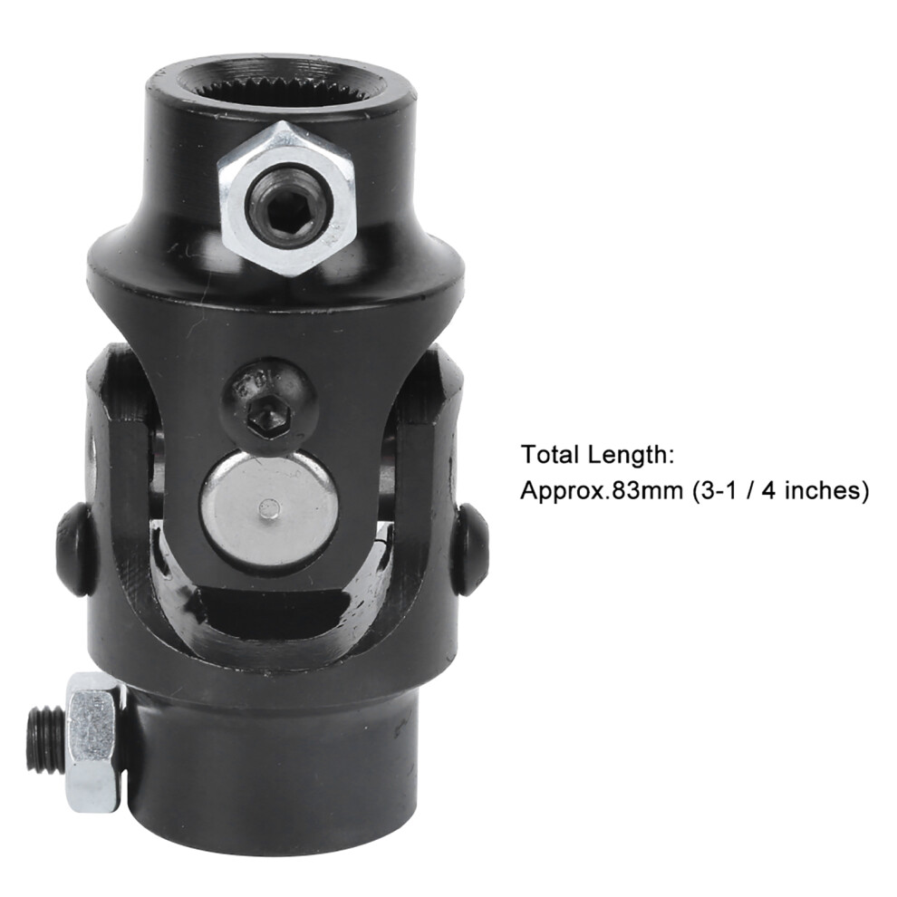 Steering Shaft U Joint 3/4-36 Spline X 3/4In Dd For Grinding Machines Levelers Black 3411361894677