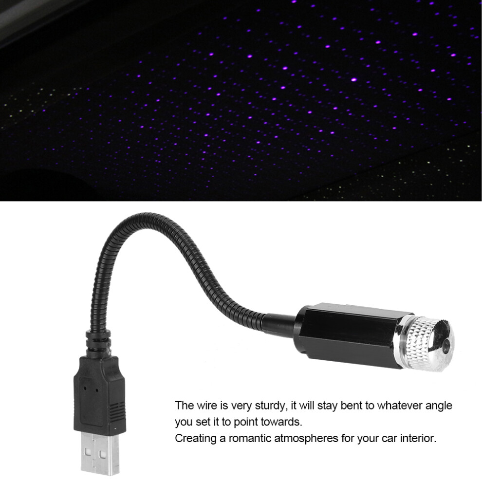 Usb Car Roof Starry Sky Ambient Projector | Universal Decorative Lamp Light/Blue/Purple 3331361895668