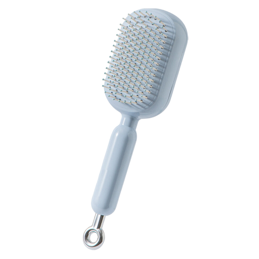 Unisex Blue (Sky ) Anti Handle Self-Cleaning Hair Brush Comb Curling Combs Ideal For And