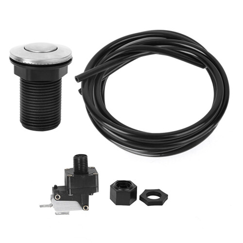Air Activated Push Button Switch for Garbage Disposal & Bathtub Air Hose System 1