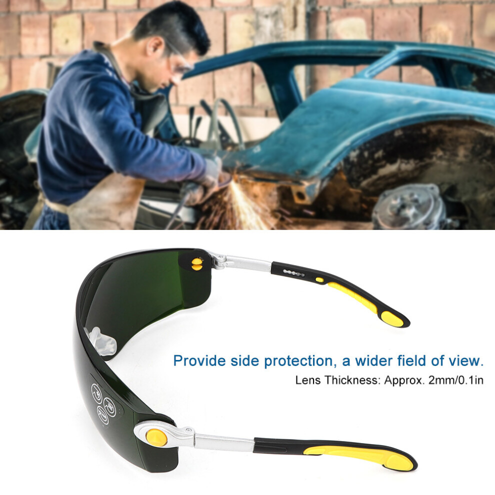Anti-Impact Windproof Welding Safety Glasses With Anti-Glare, 2Mm Pc Lens 9381361901290