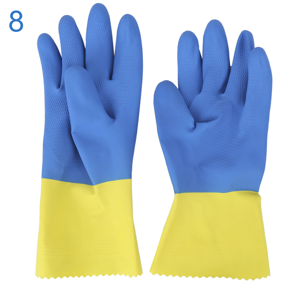Latex Anti Chemical Gloves 8, Waterproof, Non-Slip, Acid Alkali Resistant 4641361901641