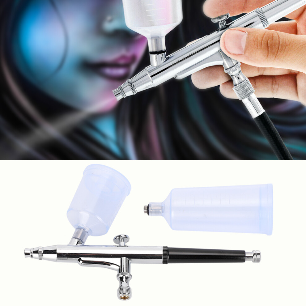 Pneumatic Airbrush Kit Double Pot For Nail Art Makeup And Painting T131 6901361905192