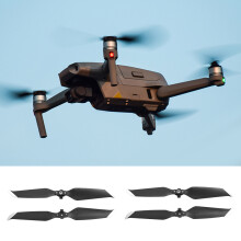 Low Noise 4pcs Quick Release Plastic Propellers for Mavic AIR 2 Drone Black Silver Edge