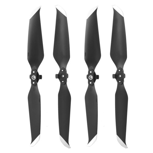Low Noise 4pcs Quick Release Plastic Propellers for Mavic AIR 2 Drone Black Silver Edge 1