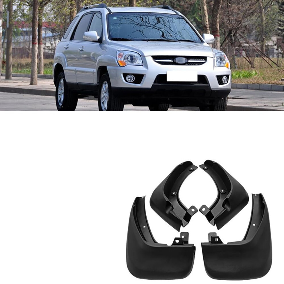 4 Pcs Car Mud Flaps For Kia Sportage 2004-2010 Car Mudguards Splashproof Waterproof Protects Accessories 9105992106578