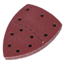 60 Pcs Mouse Sandpaper Set 140x140mm 11 Holes 40-240 Grit