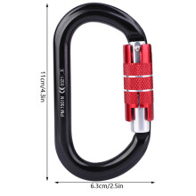 7075 Aluminium Kletterkarabiner 24KN Belastung 116,3cm Leichtgewicht