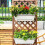 Medium Size Flower Pot Hanging Rack Planting Trough Balcony Rectangular Vegetable Pot Hanging Large Long Strip Bracket Easy Install 4