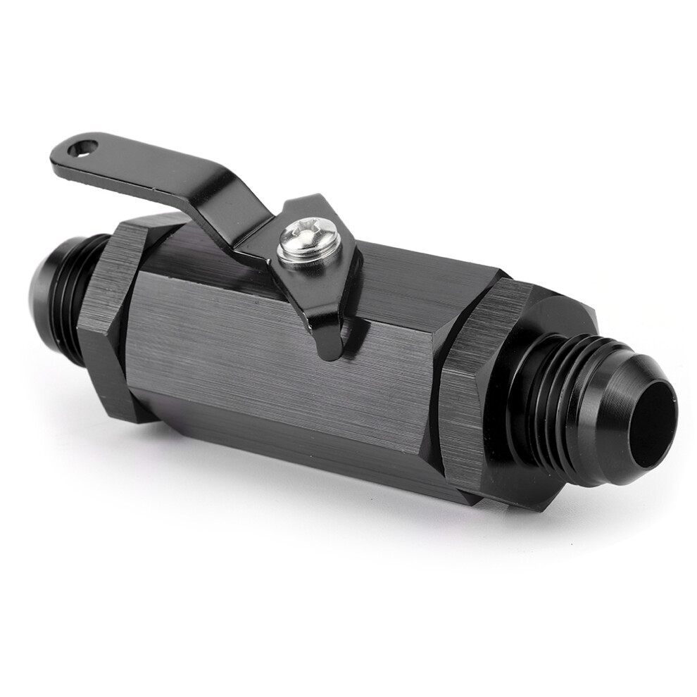 Y974-10An Fuel Line Shut Off Check Valve - Aluminum Alloy An10 Size Black 5081361908599