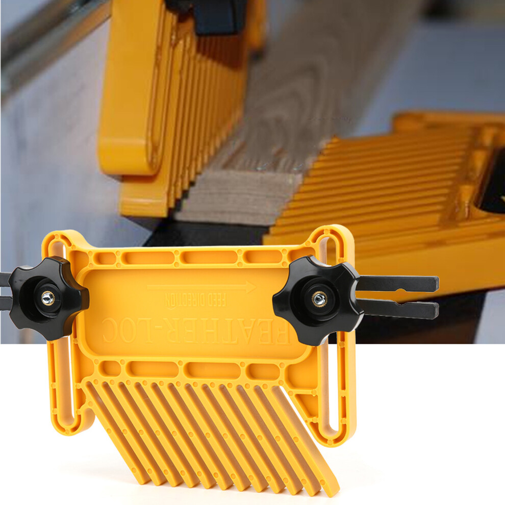 2Pcs Yellow Feather Board Set For Router Tables & Saws Woodworking Aid 8451361909167