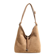 Crossbody Bags for Women Faux Suedes Purses Shoulder Bag-Khaki
