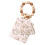 Stylish Bohemian Bead Keychain Practical PU Wallet Charm-Khaki 1