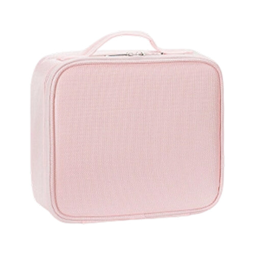 Travel Friendly Cosmetic Pouch Multi Pocket Design-Pink