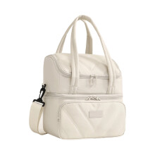 Premium Thermal Food Bag Polyester Double Layer-Beige